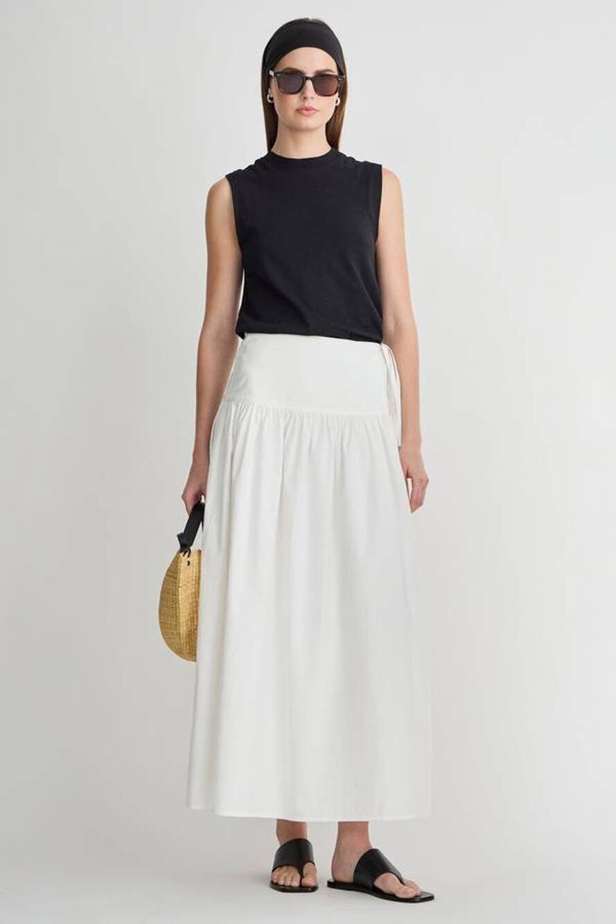 Apiece Apart Angeli Maxi Skirt in Cream 00